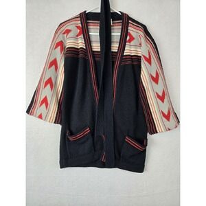 Donagain Corp Womens Sweater Tunic Size S 100% Virgin Acrylic Multicolor